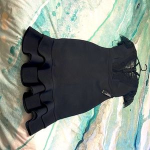 Bandage Strappy Black Dress
